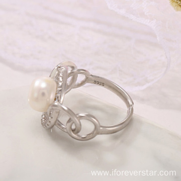 Popular Style Trendy Rings Pearl Jewelry Rings